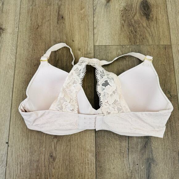 Soma Embraceable Racerback Beige T Shirt Bra Women’s Size 34DD - Picture 2 of 5